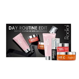 Rodial Day Routine Edit - Four-step Deluxe-Size Skincare Routine: Salicylic Acid Cleanser 20ml, Vit C Pads – 20 pads, Snake Serum- 5ml, Dragon’s Blood Velvet Cream – 15ml