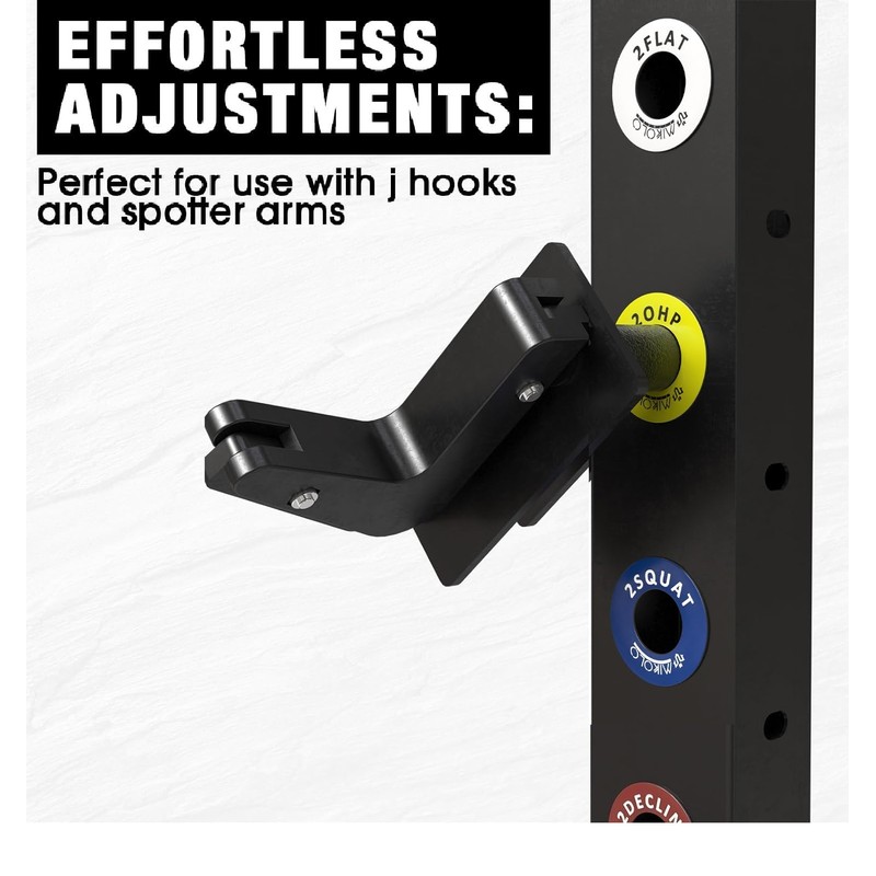 Mikolo Squat Rack Magnetic Position Markers - Power Cage Attachment,