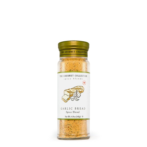 The Gourmet Collection Spice Blends Garlic Bread Spice Blend - Garlic Butter Seasoning for Cooking - Salt Free - Bread, Rice, Salad Dressing.