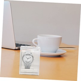 ULTECHNOVO Square Watch Box Travel Watch Display Case Built-in Bracket for Men/Women