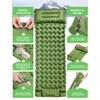 Glymnis Sleeping Mat 12CM Thick, Built-in Foot Pump Waterproof Camping