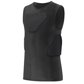 Dialudon youth padded compression vest Baseball Chest Protector Vest 4-Pads for Paintball Baseball Football Basketball Lacrosse