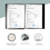 Minilino Certificate Folder, 20 A4 Premium Transparent Pockets, Protection, Storage
