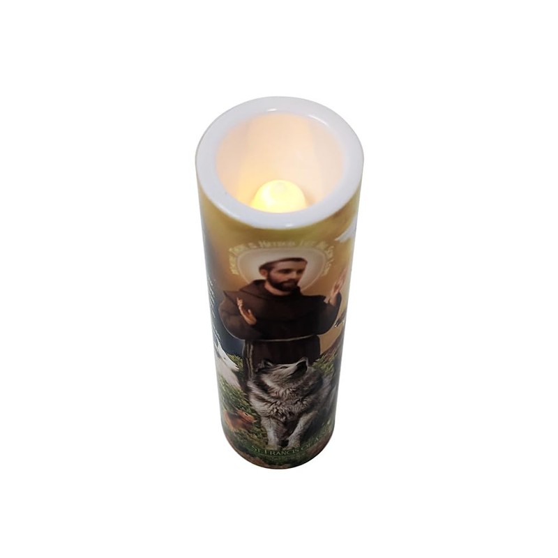 THE SAINTS COLLECTION St Francis Flameless LED Candle