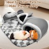 PINVNBY 3 Pcs Guinea Pig Hideout and Tunnel Bed, Removable