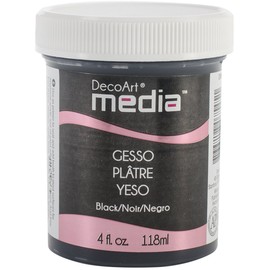 Deco Art Media Gesso, 4-Ounce, Black