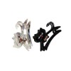 2pcs Cute Acetate Cat Hair Claw, Diamond Animal Hair Clip