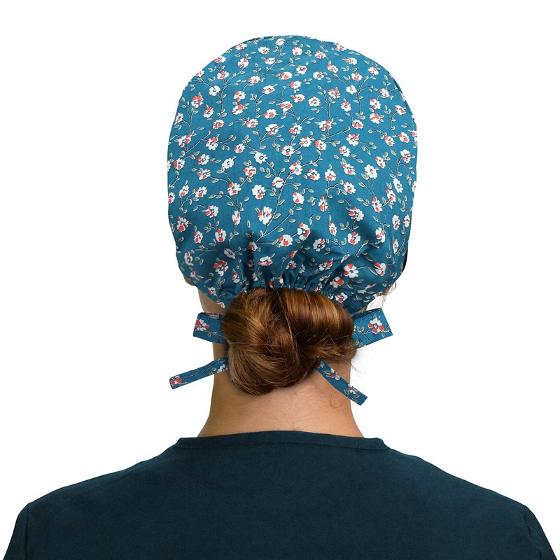 ABAMERICA Gorra de trabajo con botón de pelo largo, sombrero