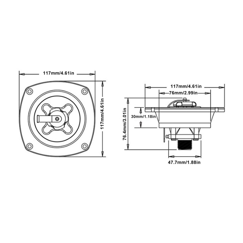 Wall Mount Pressure Regulator 100PSI to 45 PSI Built in