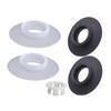Fenteer Flush Valve Seal and Clip 2 Set Wide Compatibility