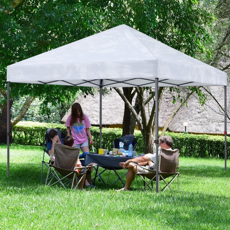 COOSHADE Durable Easy Pop Up Canopy Tent 10x10Ft, with 4