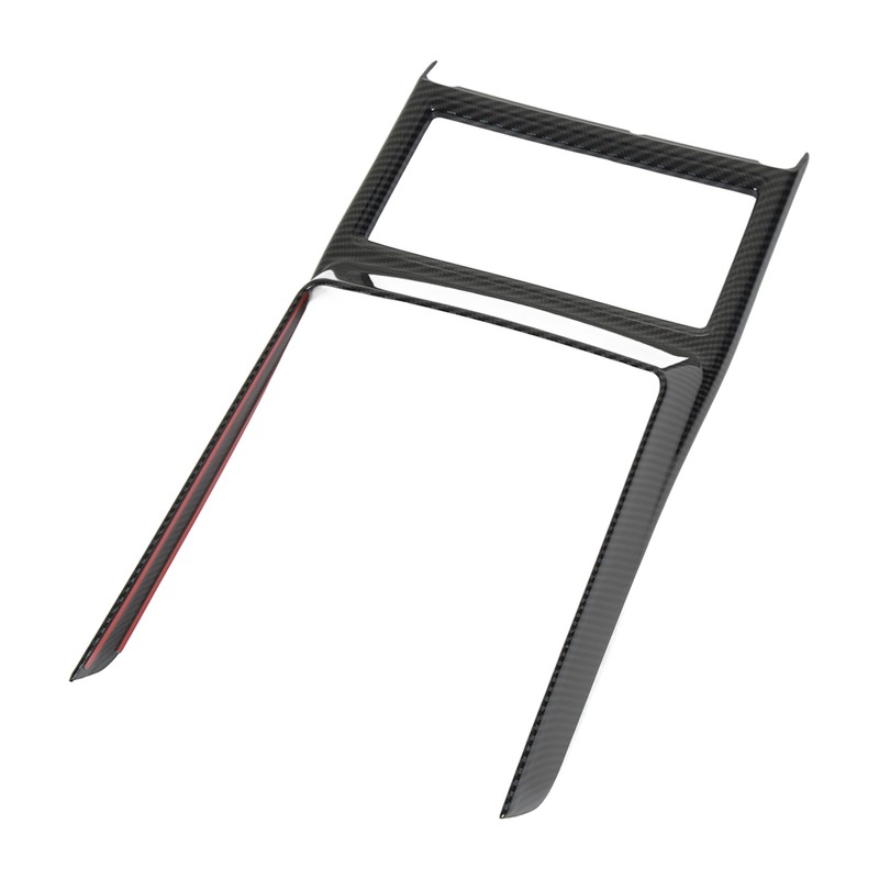 Car Cup Holder Frame Cover Carbon Fiber Pattern High Gloss