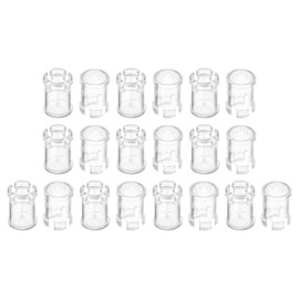 PATIKIL 5mm Emitting Diode Holder, 20 Pack LED Holder Clip Mounting Bracket Socket Cap for Lamp Bulb Bezel Mount Panel LED Display, Transparent