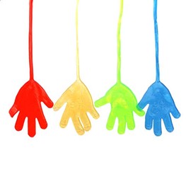 STUWU 12 x Sticky Colourful Gossip Hand Boy's Girls Children's Birthday Party Bag