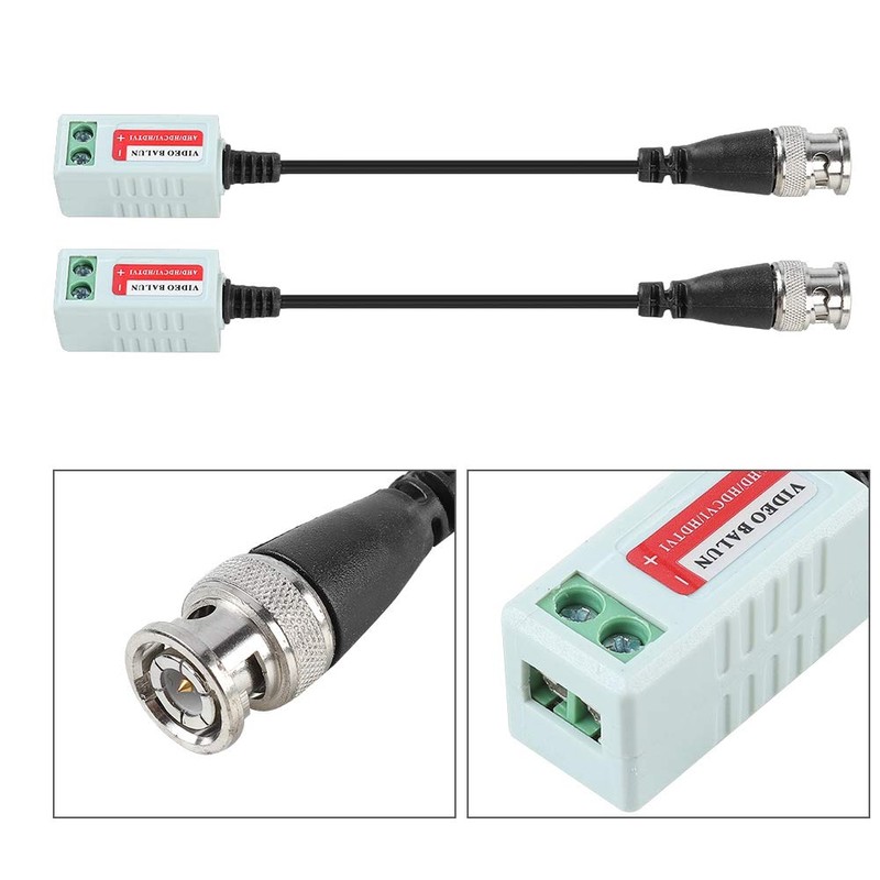 HD Video Balun CCTV BNC Video Balun Transceiver Cable for