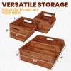 [Upgraded] 2-tier Stackable Bamboo Pantry Storage Bins, Potato and Onion