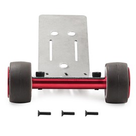 XinGeeek RC Head Up Wheel Stainless Steel Wheelie Bar for Traxxas Mini Maxx Monster Truck-107154-1 RC Car (Red)