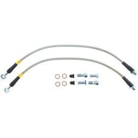 StopTech 950.33009 Stainless Steel Braided Brake Hose Kit; Front;