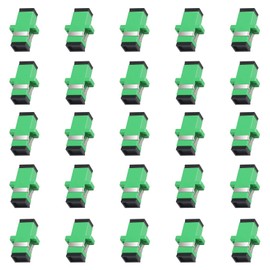 fyboptwu - 25pcs SC Fiber Optic Coupler SC Singlemode (SM) Simplex Fiber Optic Adapter SC Female to SC Female APC Simplex Single Mode Network Internet Connector Adapter