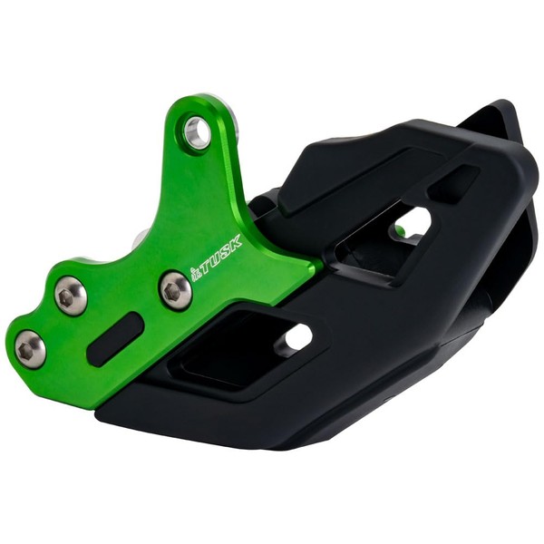 Tusk Chain Guide Green Aluminum and Low Friction HDPE Compatible