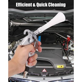 Qixora Air Gun, Interior Washing Gun, Compressor Accessories, Compressed Air Gun, Cleaning Gun, Blow Gun 6-9.2 Bar Compressed Air Gun for Car Interiors, Steering Wheels, Dashboards, Furniture and