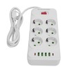 Power Strip 6 Outlets 4 USB 2 Type C Ports
