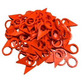 Torque-Tight™ 22mm (7/8") Lug Nut Indicators, 1/8" Thick – Visual Safety Markers for Wheel Torque – Commercial Fleet & Trailer Use – Made in USA (Orange)