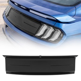LitMiRaCle Rear Decklid Panel Trim Compatible with Ford Mustang 2015-2022, Mustang External Accessories Trunk Center Cover Panel Trim (Shiny Black with Line)