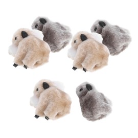 SAFIGLE 6Pcs Cartoon Plush Hairpins Set Adorable Hair Clips for Lightweight Decorative Accessories for Parties Birthdays and Everyday Use