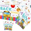 XCKALI 2 Pieces Back to School Party Tablecloths First Day