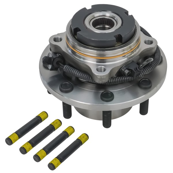 Detroit Axle - 4WD DRW Front Wheel Bearing Hub for 1999-2004 Ford F-250 F-350 F-450 F-550 Super Duty, Replacement 2000 2001 2002 2003 Ford 4-Wheel ABS Wheel Bearing and Hub Assembly