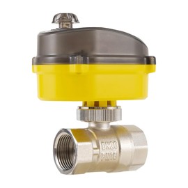 Electric Ball Valve 3/4 inch full bore ball valve, 24V electric actuator AC110V-230V power adapter and automatic return setting. Normally closed electric water valve DN20MM