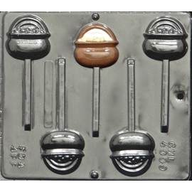 Pot O' Gold Lollipop Chocolate Candy Mold Saint Patricks Day 4009