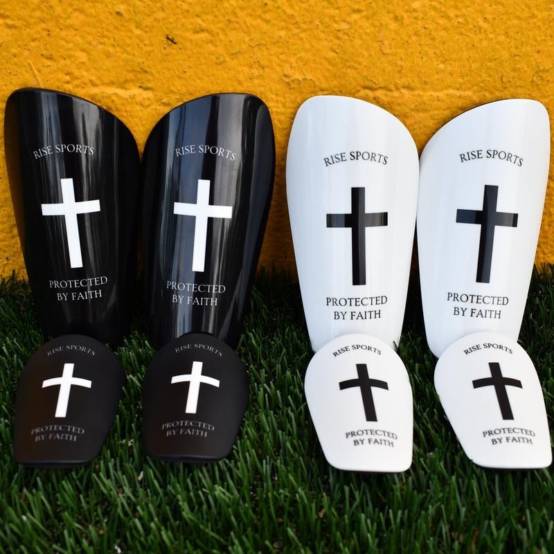 Cross Shin Pads - Color: Black Mini