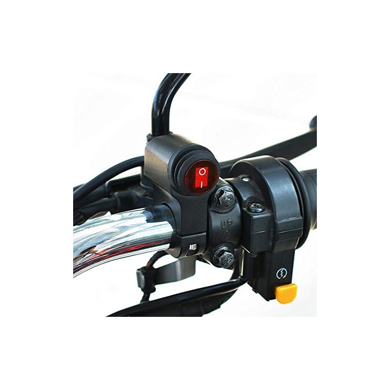 22" Motorcycle Handle Switch Combination Horn Switch Steering Switch Headlight