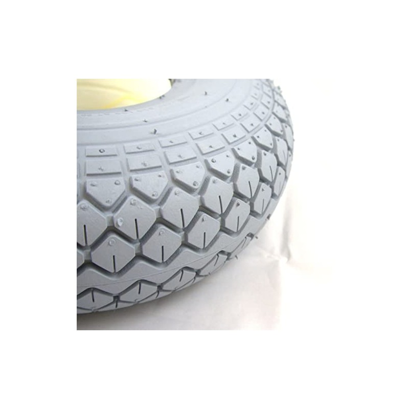 330x100 4.00-5 Solid Block Grey Mobility Scooter Tyre 400x5 Puncture
