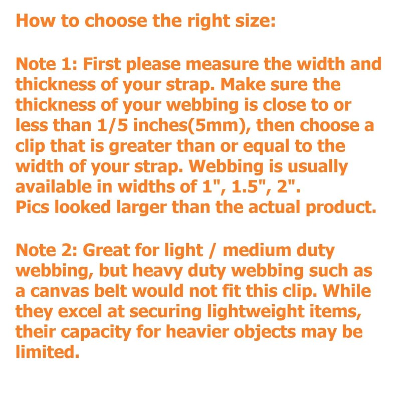 TACNEX Tactical Backpack Strap Clip Webbing Replacement Clip Keeper Holder