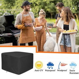 Rsipelsk Cover for Ninja OG701 OG751 Woodfire Outdoor Oven, 600D Heavy Duty Waterproof for Ninja Pellet Smoker OG700 Series Cover Wood Fire Grill Accessories