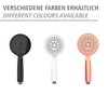WENKO Young White Shower Head, Durable Universal Hand Shower, Trendy
