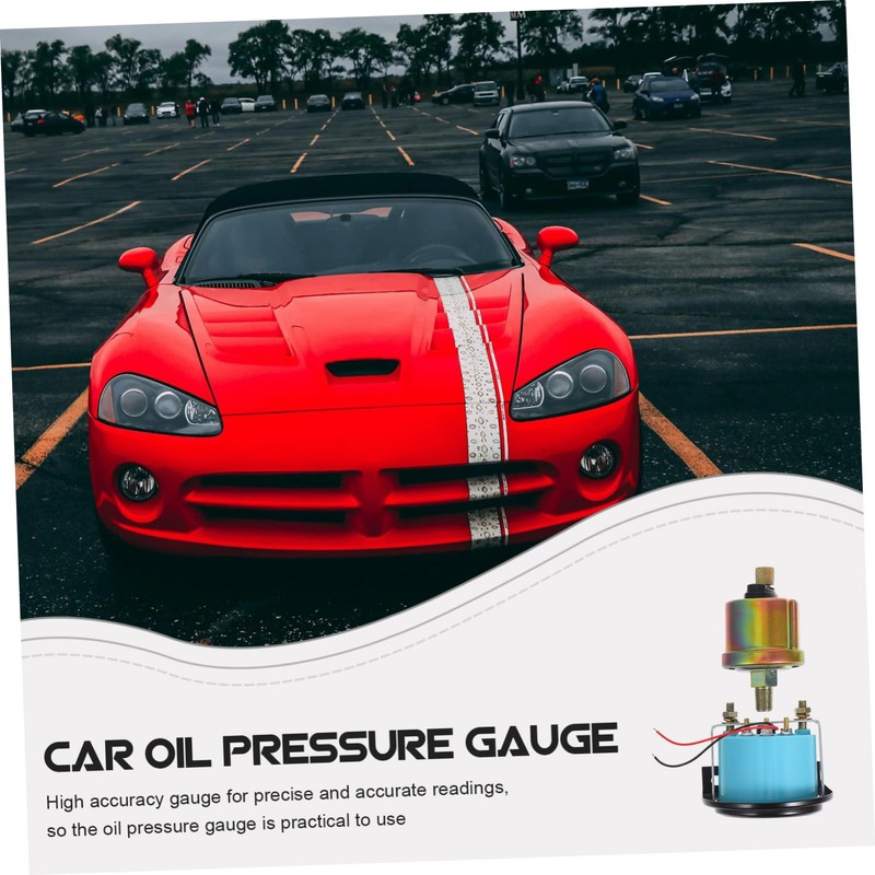 Alipis Oil Pressure Gauge Durable Auto Oil Pressure High Precision