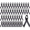 50 PCS Black Ribbon with Safty Pins for Black Ribbon