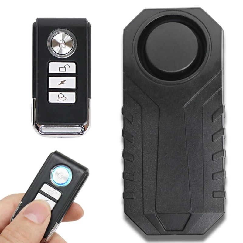 Japard Loudest 113dB Bike Alarm with Remote, Wireless Anti-Theft Vibration