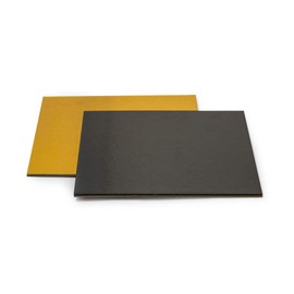TORTENPLATTE GOLD/SCHWARZ 32X32x0,2CM