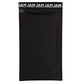 JAM PAPER Bubble Lite Padded Mailers - #00 Size - 5 x 8 1/2 - Black Kraft - 100/Pack