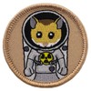 Space Hamster Patrol Patch - 2" Diameter Round Embroidered Patch