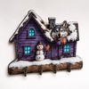 Wooden Key Holder for Entryway – Guardian Angel Wall Décor