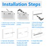 Rannb Floating Shelf Brackets 5" Length Heavy Duty Blind Shelf