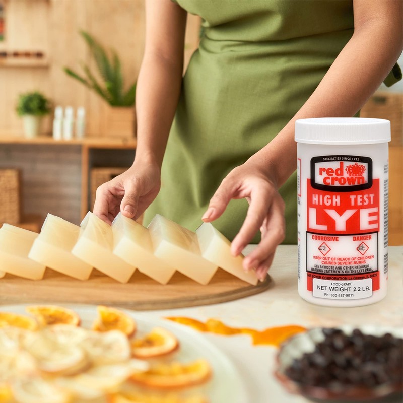 The Boyer Corporation Red Crown Lye for Soap Making, Sodium