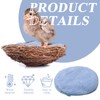 BELEFU 8 Pieces 6.4" Warm Fiber Bird Nesting Pads for