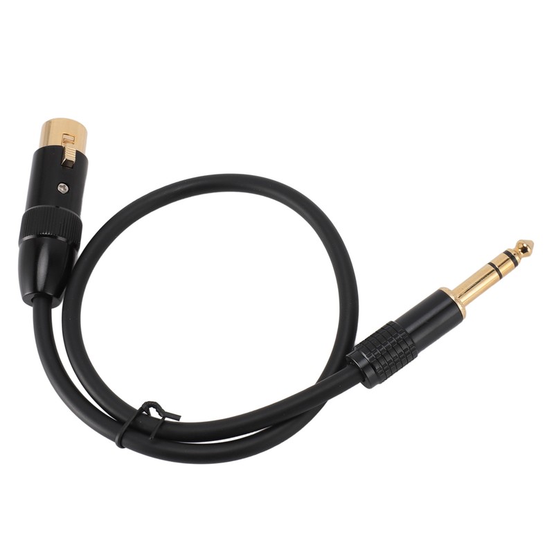 XLR to 6.35mm Cable Female to Male Gold Plated XLR